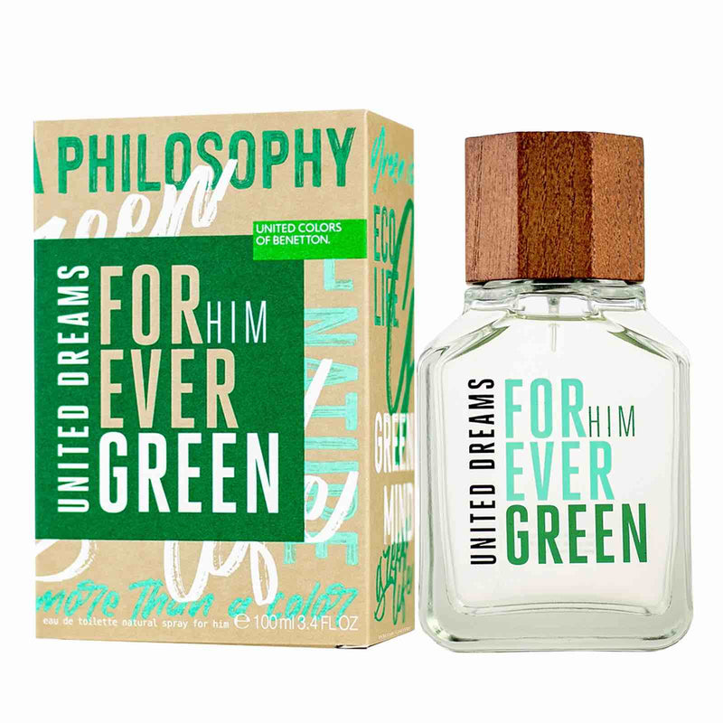 United Dreams Forever Green para hombre / 100 ml Eau De Toilette Spray