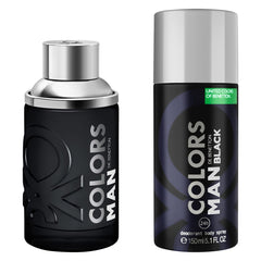 Colors Man Black para hombre / SET - 100 ml Eau De Toilette Spray