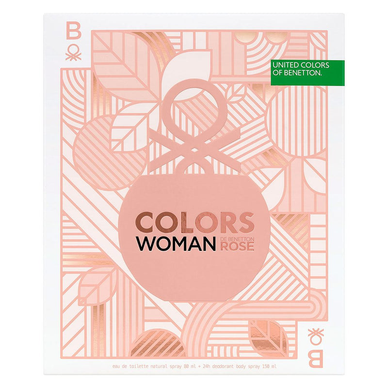 Colors Woman Rose para mujer / SET - 80 ml Eau De Toilette Spray
