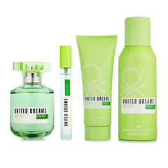 United Dreams Live Free para mujer / SET - 80 ml Eau De Toilette Spray