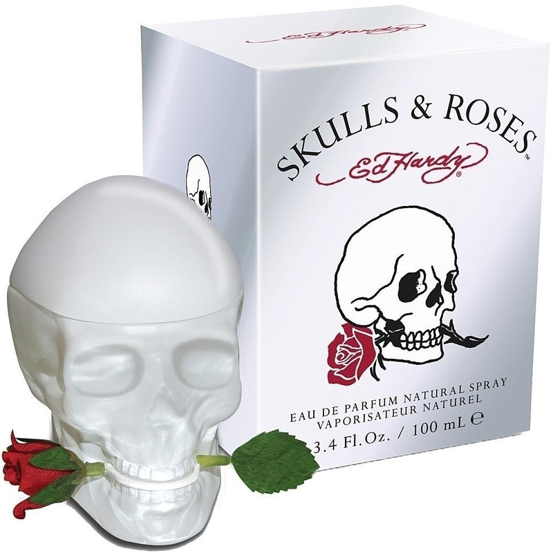 CHRISTIAN AUDIGIER - Ed Hardy Skull & Roses para mujer / 100 ml Eau De Parfum Spray