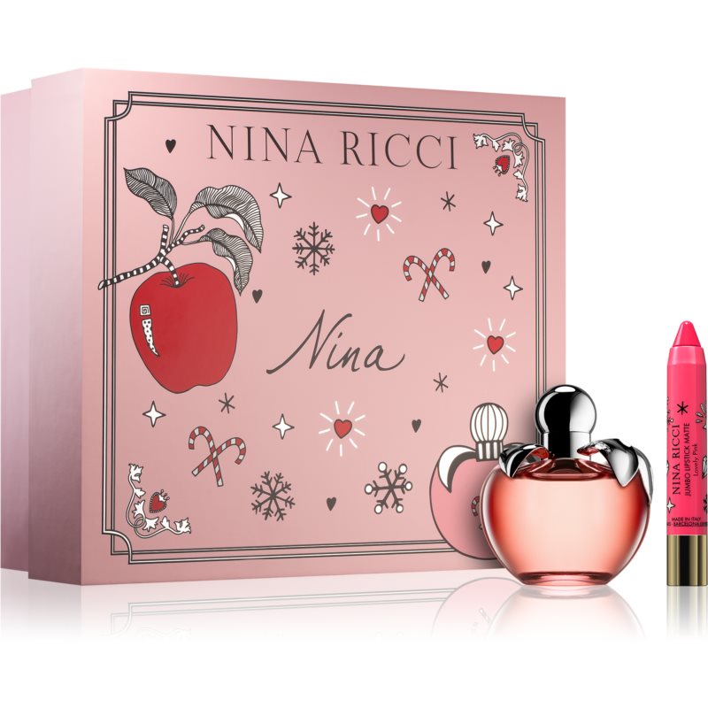 NINA RICCI - Nina para mujer / SET - 80 ml Eau De Toilette Spray + Lisptick