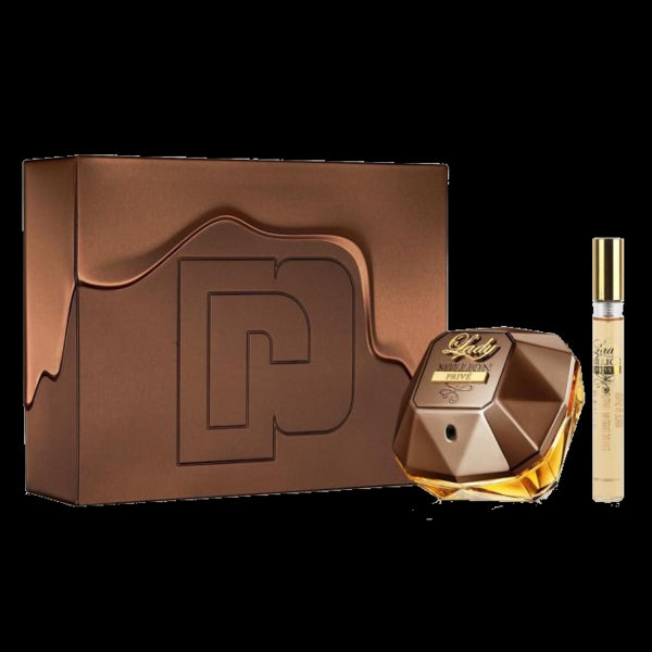 PACO RABANNE - Lady Million Prive para mujer / SET - 80 ml Eau De Parfum Spray + 10 ml Travel mini EDP