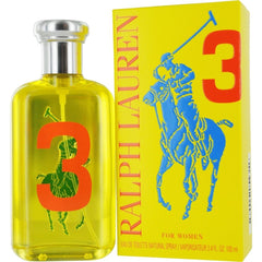 RALPH LAUREN - Big Pony 3 (Yelow) para mujer / 100 ml Eau De Toilette Spray