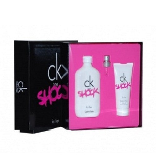 CALVIN KLEIN - CK One Shock para mujer / SET - 200 ml Eau De Toilette Spray + 100 ml Body Wash