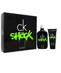 CALVIN KLEIN - CK One Shock para hombre / SET - 200 ml Eau De Toilette Spray + 100 ml After Shave Balm