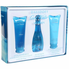 DAVIDOFF - Cool Water para mujer / SET - 100 ml Eau De Toilette Spray + 2 Regalos