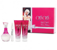 PARIS HILTON - Can Can Burlesque para mujer / SET - 100 ml Eau De Parfum Spray + 90 ml Body Lotion + 90 ml Bath & Shower Gel + 7 ml EDP