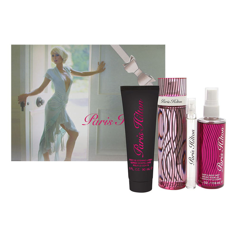 PARIS HILTON - Paris Hilton para mujer / SET - 100 ml Eau De Parfum Spray + 3 Regalos