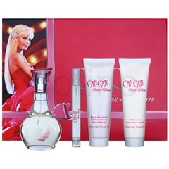 PARIS HILTON - Can Can para mujer / SET - 100 ml Eau De Parfum Spray + 90 ml Hair & Body Lotion + 118 ml Body Glistening Lotion + 10 ml EDP
