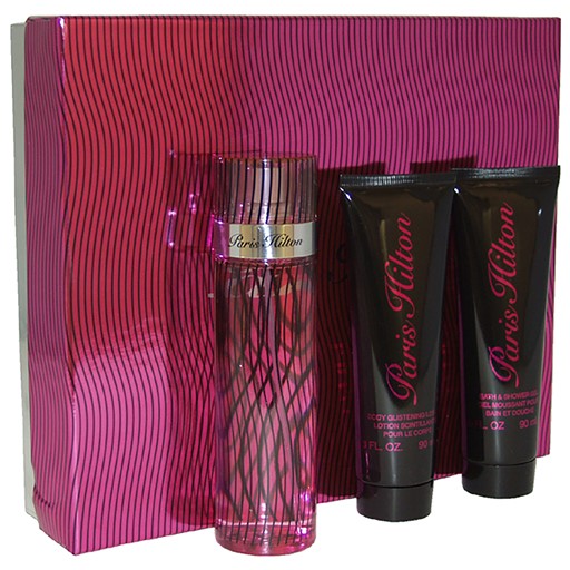 PARIS HILTON - Paris Hilton para mujer / SET - 100 ml Eau De Parfum Spray + 90 ml Crema corporal + 90 Gel de baño