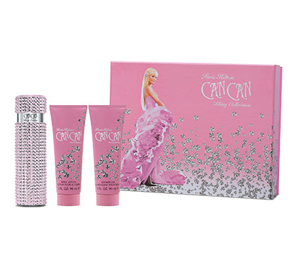 PARIS HILTON - Can Can Bling Collection para mujer / SET - 100 ml Eau De Parfum Spray + 90 ml Shower Gel + 90 ml Body Lotion