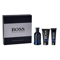 HUGO BOSS - Boss Bottled Night para hombre / SET - 100 ml Eau De Toilette Spray + 75 ml After Shave + 50 ml Shower Gel