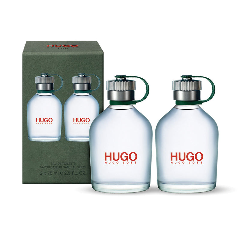HUGO BOSS - Hugo Man (twice edition) para hombre / 2 X 75 ml Eau De Toilette Spray