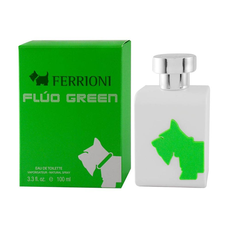 FERRIONI - Fluo Green para hombre / 100 ml Eau De Toilette Spray