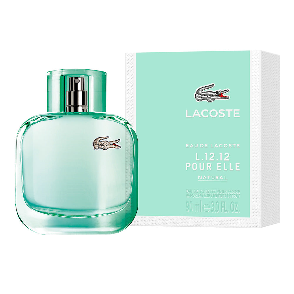 Christchurch arbusto estrés LACOSTE - Eau de Lacoste L.12.12 Pour Elle Natural para mujer / 90 ml Eau  De Toilette Spray | Perfume Center de México