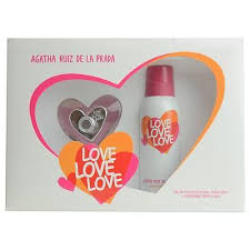 AGATHA RUÍZ DE LA PRADA - Love Love Love para mujer / SET - 80 ml Eau De Toilette Spray + 150 ml Deodorant Spray