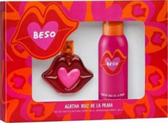 AGATHA RUÍZ DE LA PRADA - Beso para mujer / SET - 100 ml Eau De Toilette Spray + 1 Regalo