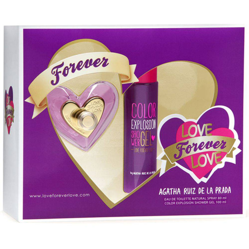 AGATHA RUÍZ DE LA PRADA - Love Forever Love para mujer / SET - 80 ml Eau De Toilette Spray + 1 Regalo