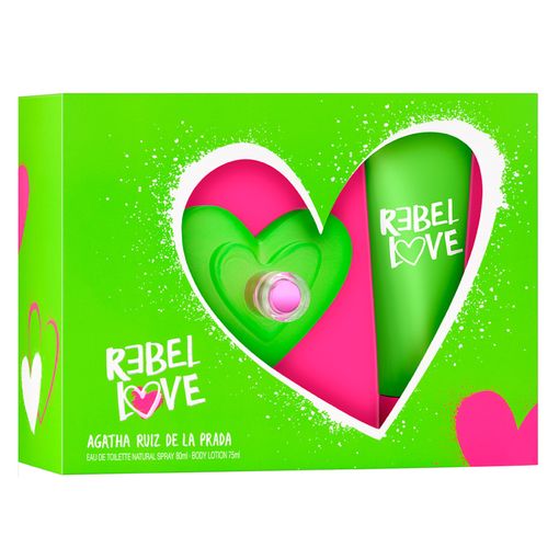 AGATHA RUÍZ DE LA PRADA - Rebel Love para mujer / SET - 80 ml Eau De Toilette Spray + 1 Regalo