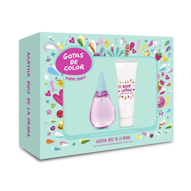 AGATHA RUÍZ DE LA PRADA - Gotas de Color Happy Smile para mujer / SET - 100 ml Eau De Toilette Spray + 1 Regalo