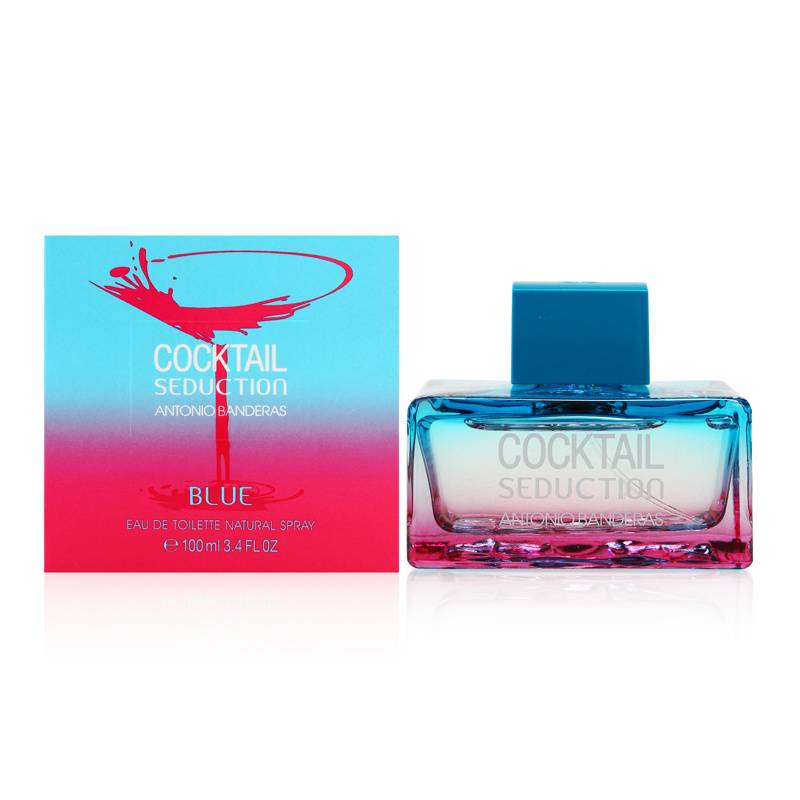 ANTONIO BANDERAS - Cocktail Seduction Blue para mujer / 100 ml Eau De Toilette Spray