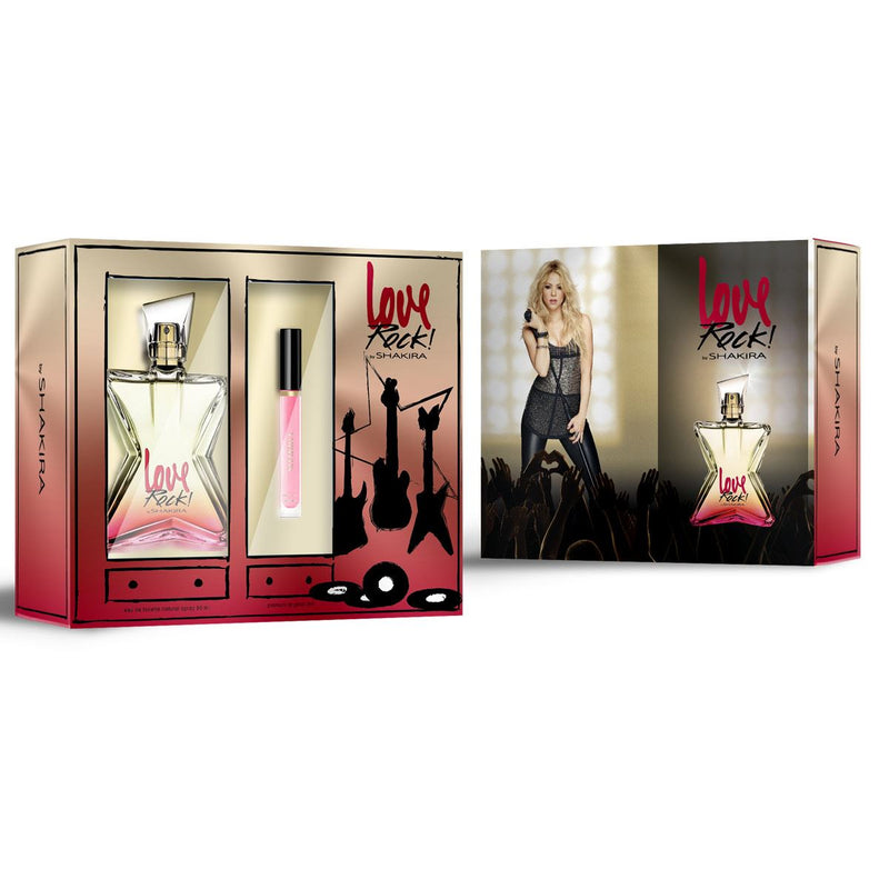SHAKIRA - Shakira Love Rock para mujer / SET - 80 ml Eau De Toilette Spray + 1 Regalo