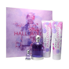HALLOWEEN - Halloween para mujer / SET - 100 ml Eau De Toilette Spray + 150 ml Crema + 150 ml Gel de baño + 4.5 ml mini EDT