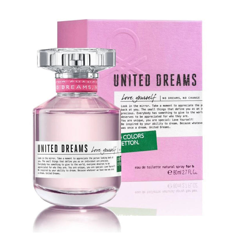 BENETTON - United Dreams Love Yourself para mujer / 80 ml Eau De Toilette Spray