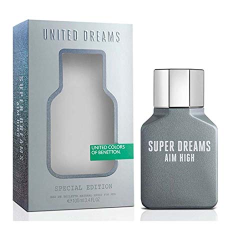 BENETTON - United Dreams Aim High (Super Dreams) para hombre / 100 ml Eau De Toilette Spray