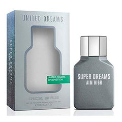 BENETTON - United Dreams Aim High (Super Dreams) para hombre / 100 ml Eau De Toilette Spray