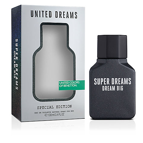 BENETTON - United Dreams Dream Big (Super Dreams) para hombre / 100 ml Eau De Toilette Spray
