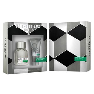 BENETTON - United Dreams Aim High para hombre / SET - 100 ml Eau De Toilette Spray + 1 Regalo