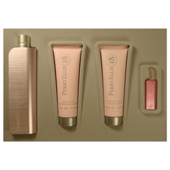 PERRY ELLIS - Perry Ellis 18 para mujer / SET - 100 ml Eau De Parfum Spray + 90 ml Shower Gel + 90 ml Body Lotion + 7.5 ml Mini EDP