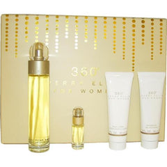 PERRY ELLIS - 360º para mujer / SET - 100 ml Eau De Toilette Spray + 90 ml Shower Gel + 90 ml Body Lotion + 7.5 ml Mini EDT