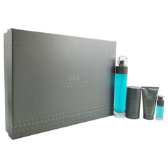 PERRY ELLIS - 360º para hombre / SET - 100 ml Eau De Toilette Spray + 78 gr Deo Stick + 50 ml Shower Gel + 7.5 ml Mini EDT