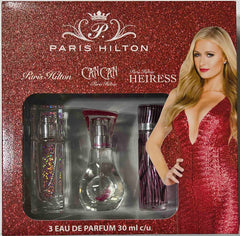 Paris Hilton (Familia Clásica) para mujer / SET - 3 x 30 ml Eau De Parfum Spray